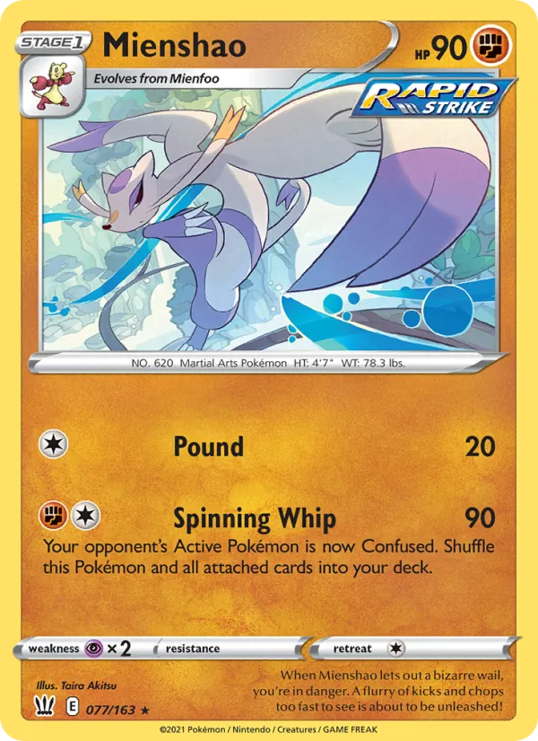 Mienshao 77/163 Battle Styles