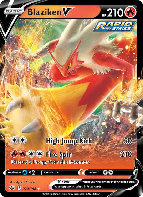 Blaziken V 20/198 Chilling Reign