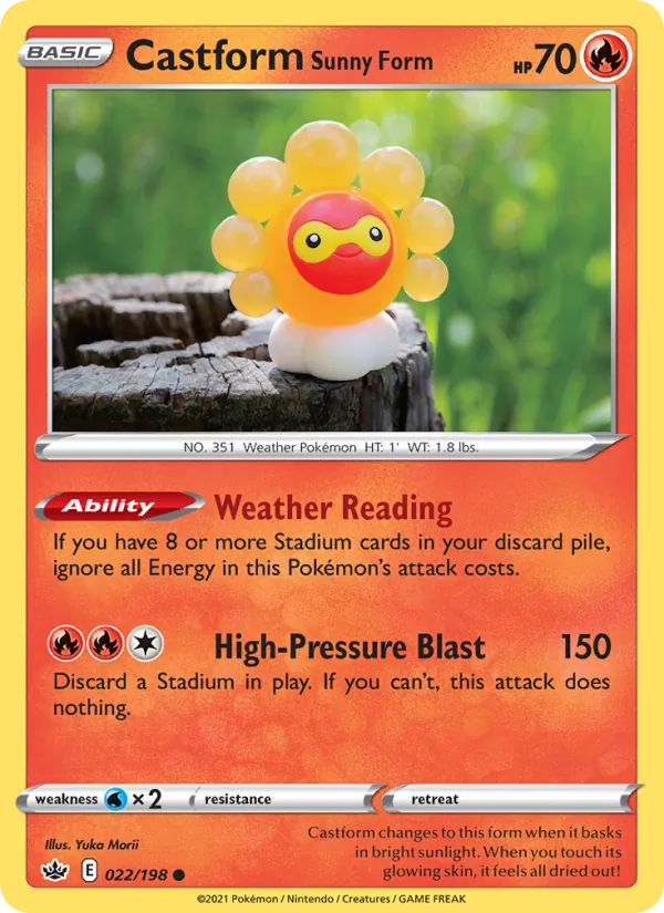 Castform Sunny Form 22/198 Chilling Reign