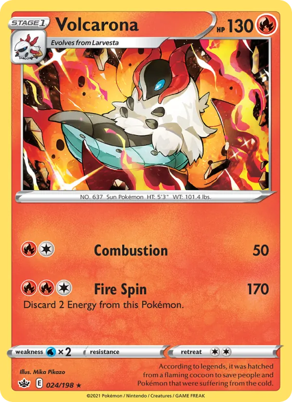 Volcarona 24/198 Chilling Reign