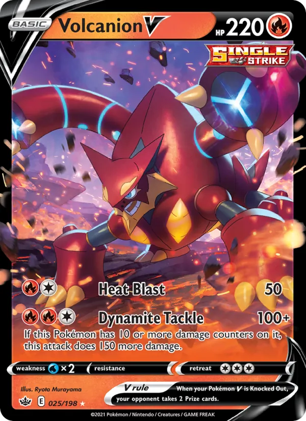 Volcanion V 25/198 Chilling Reign
