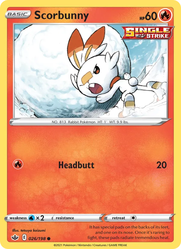 Scorbunny 26/198 Chilling Reign