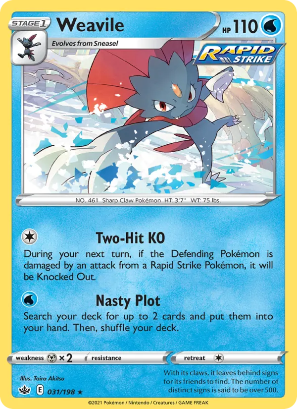 Weavile 31/198 Chilling Reign