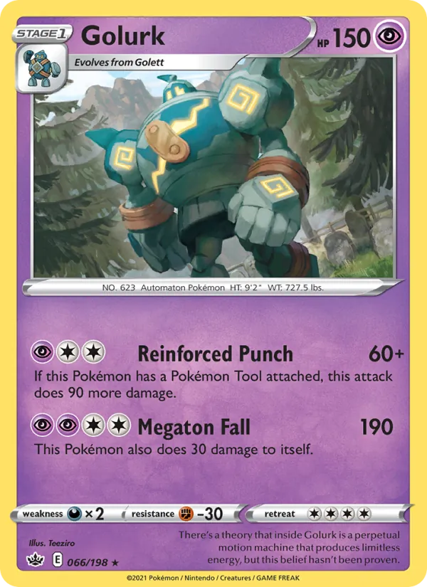 Golurk 66/198 Chilling Reign