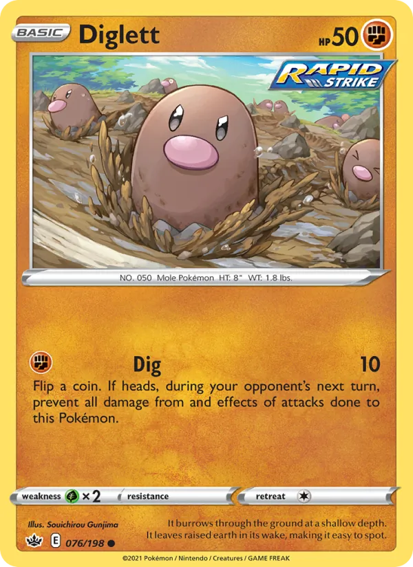 Diglett 76/198 Chilling Reign