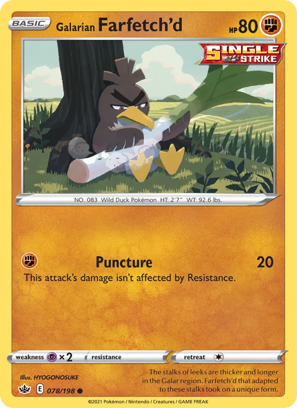 Galarian Farfetch'd 78/198 Chilling Reign