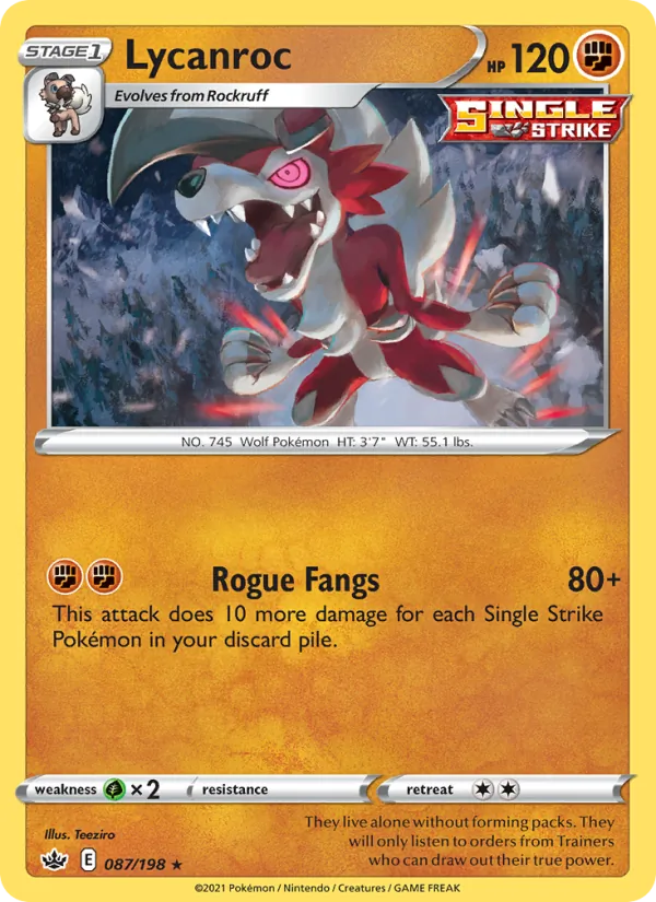 Lycanroc 87/198 Chilling Reign