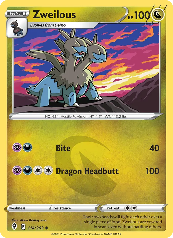 Zweilous 114/203 Evolving Skies
