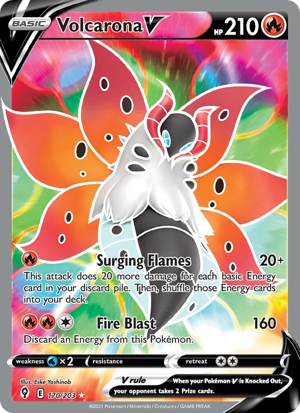 Volcarona V 170/203 Evolving Skies