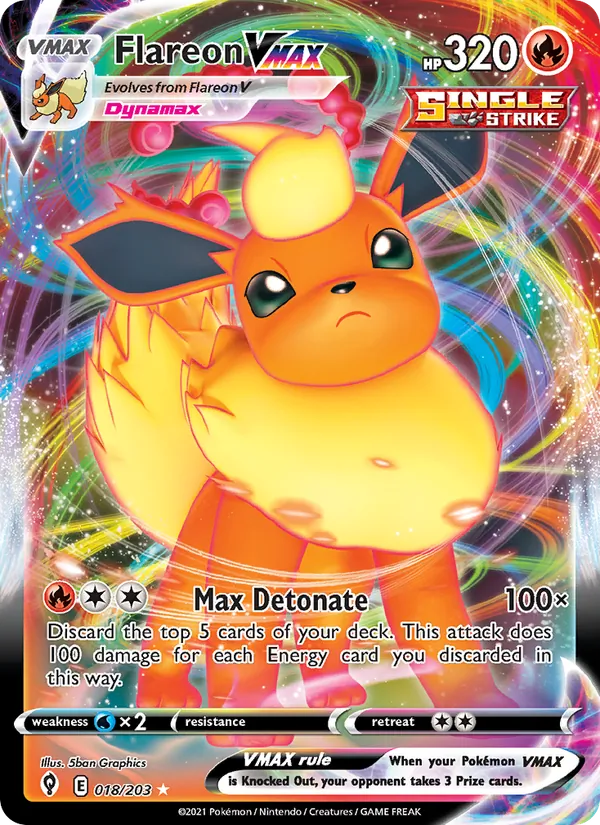 Flareon VMAX 18/203 Evolving Skies