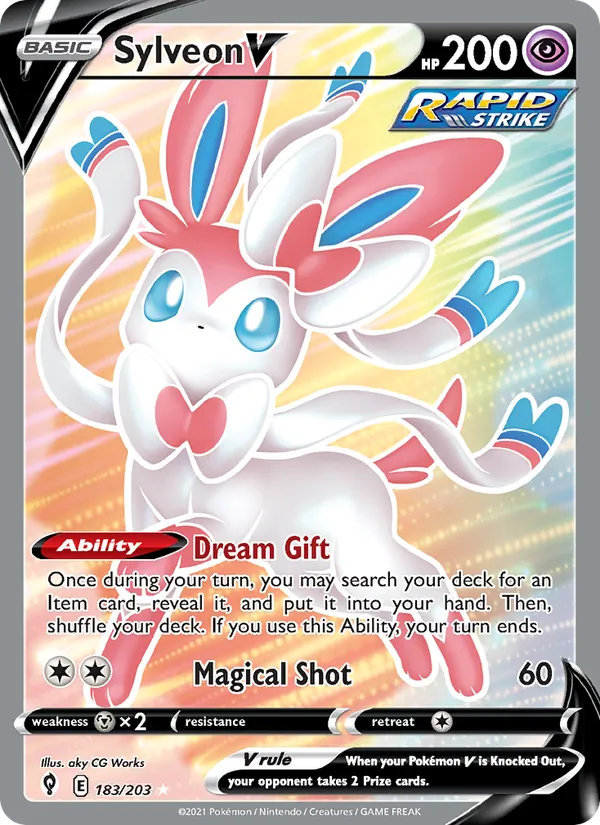 Sylveon V 183/203 Evolving Skies