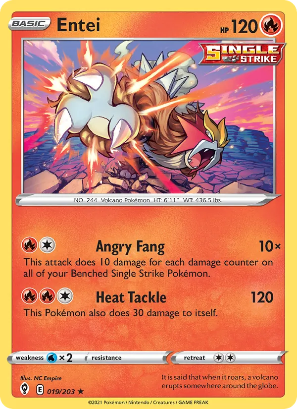 Entei 19/203 Evolving Skies