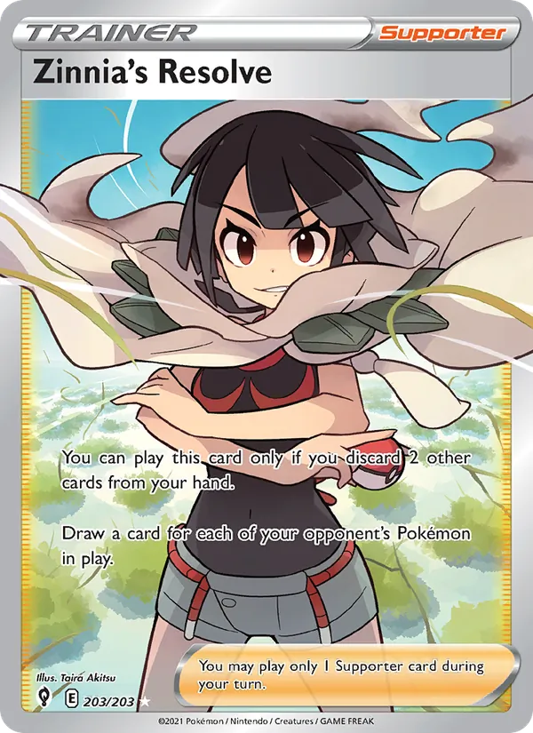 Zinnia's Resolve 203/203 Evolving Skies