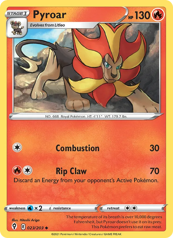 Pyroar 23/203 Evolving Skies