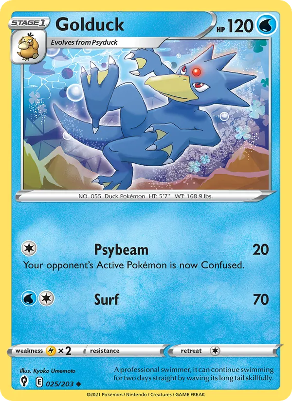 Golduck 25/203 Evolving Skies