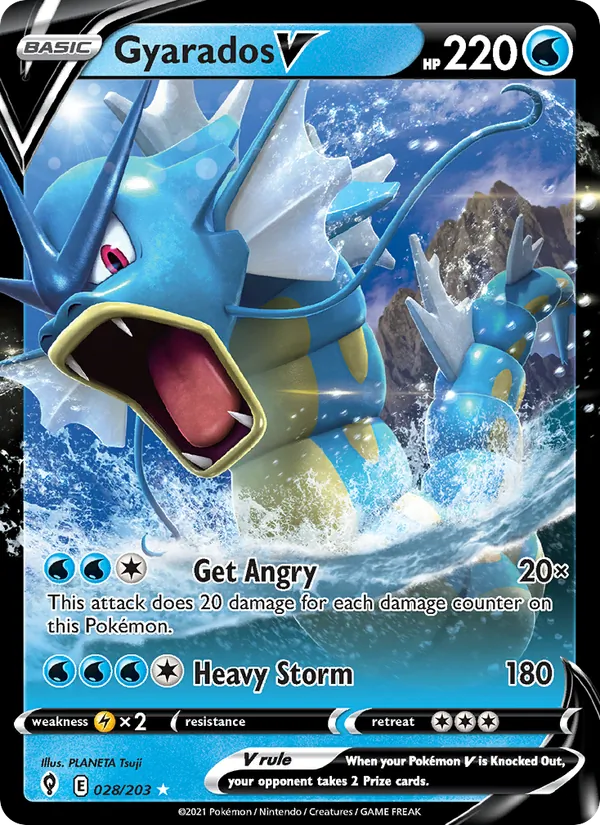 Gyarados V 28/203 Evolving Skies