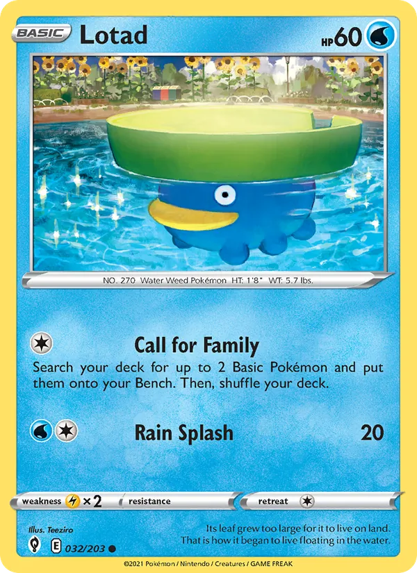 Lotad 32/203 Evolving Skies