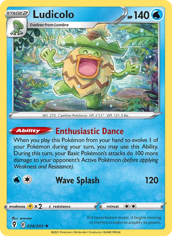 Ludicolo 34/203 Evolving Skies
