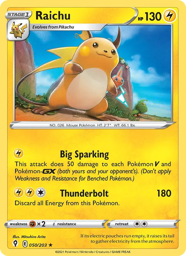 Raichu 50/203 Evolving Skies