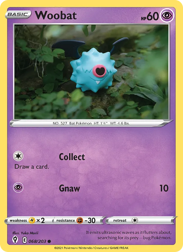 Woobat 68/203 Evolving Skies
