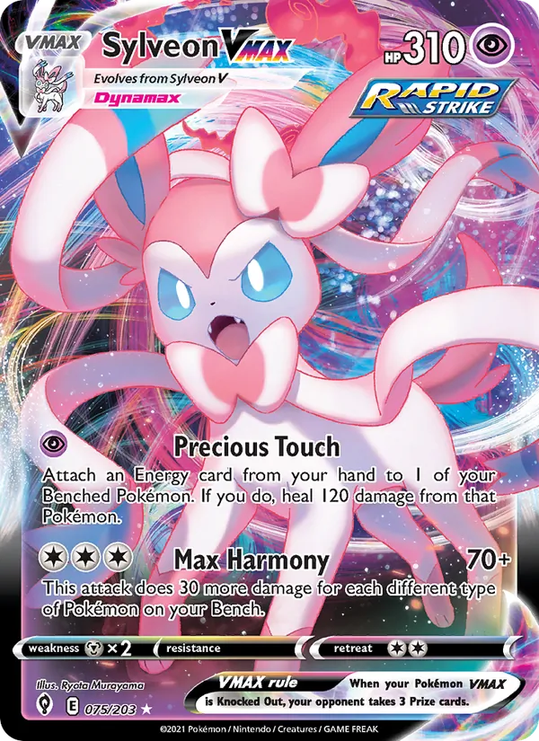 Sylveon VMAX 75/203 Evolving Skies