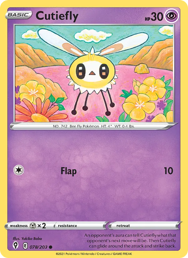Cutiefly 78/203 Evolving Skies