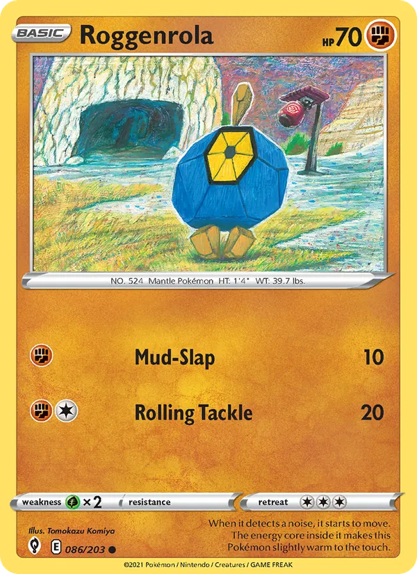 Roggenrola 86/203 Evolving Skies