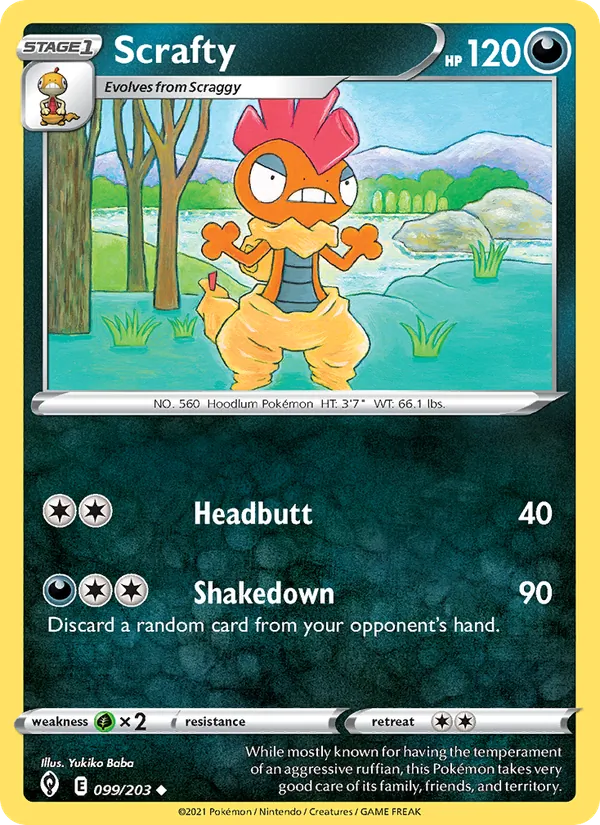 Scrafty 99/203 Evolving Skies
