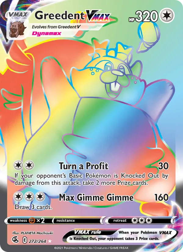 Greedent VMAX 272/264 Fusion Strike