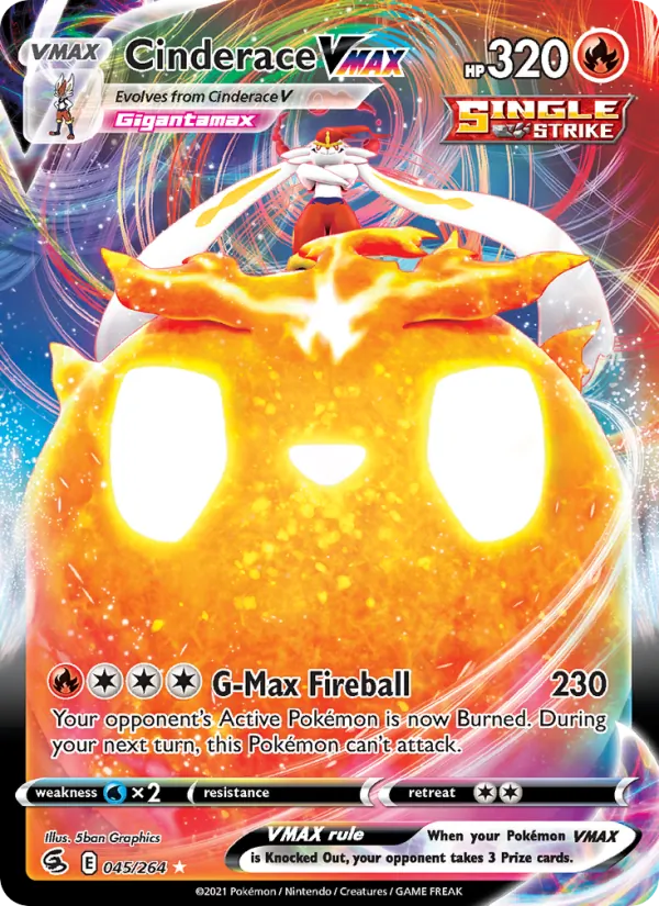 Cinderace VMAX 45/264 Fusion Strike