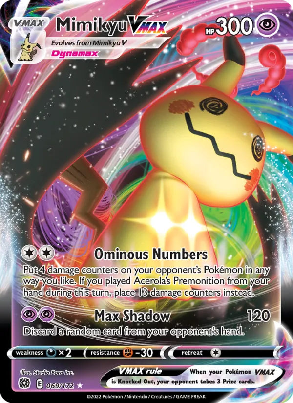 Mimikyu VMAX 069/172 Brilliant Stars
