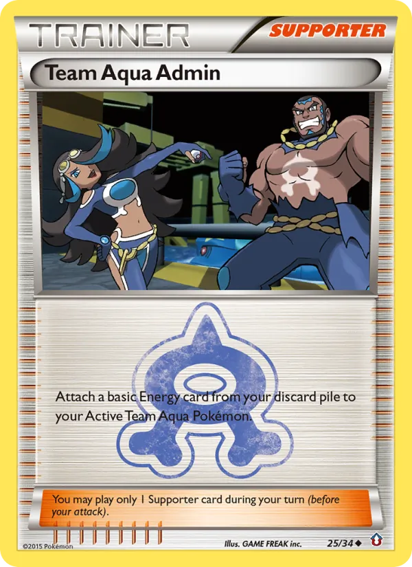 Team Aqua Admin 25/34 Double Crisis