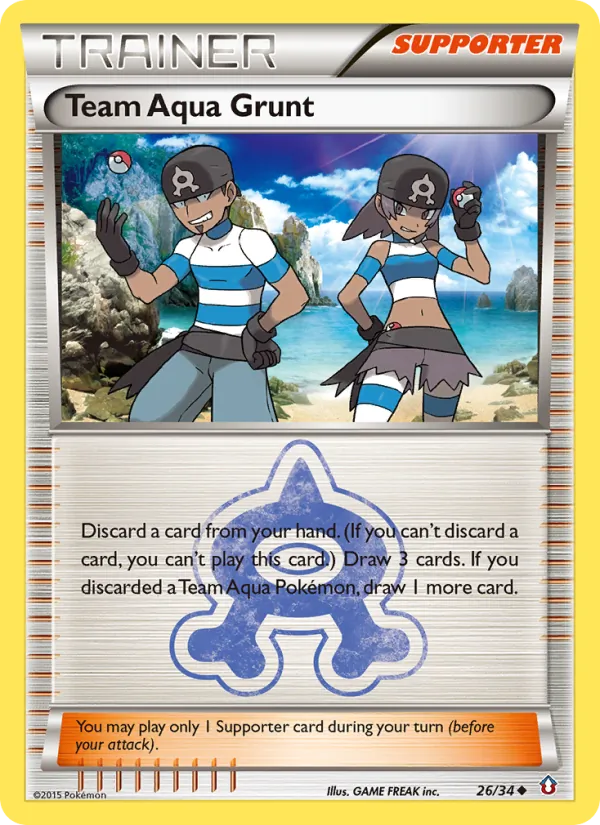 Team Aqua Grunt 26/34 Double Crisis