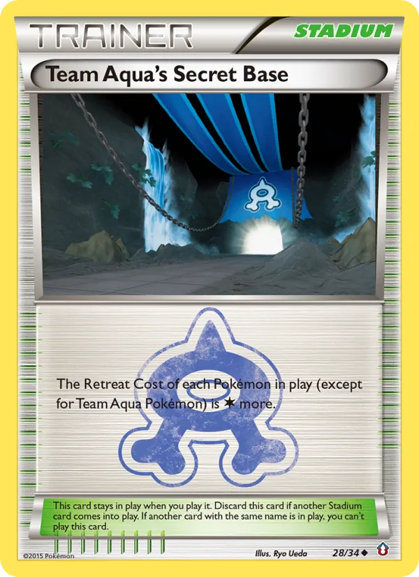 Team Aqua's Secret Base 28/34 Double Crisis