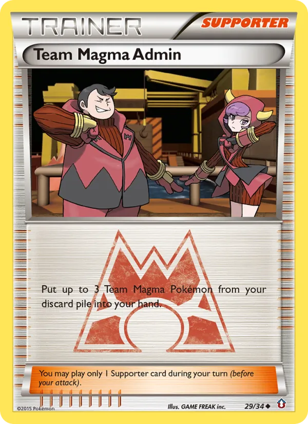 Team Magma Admin 29/34 Double Crisis