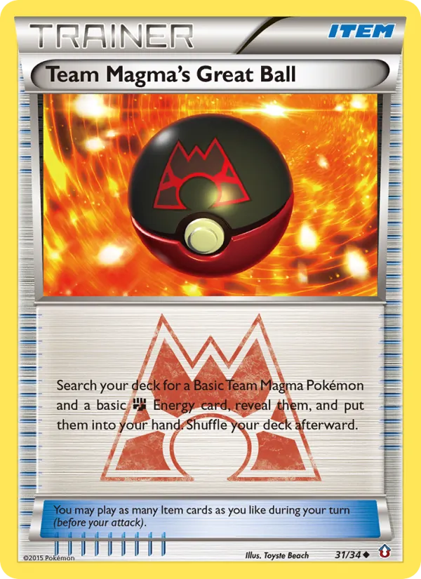 Team Magma's Great Ball 31/34 Double Crisis