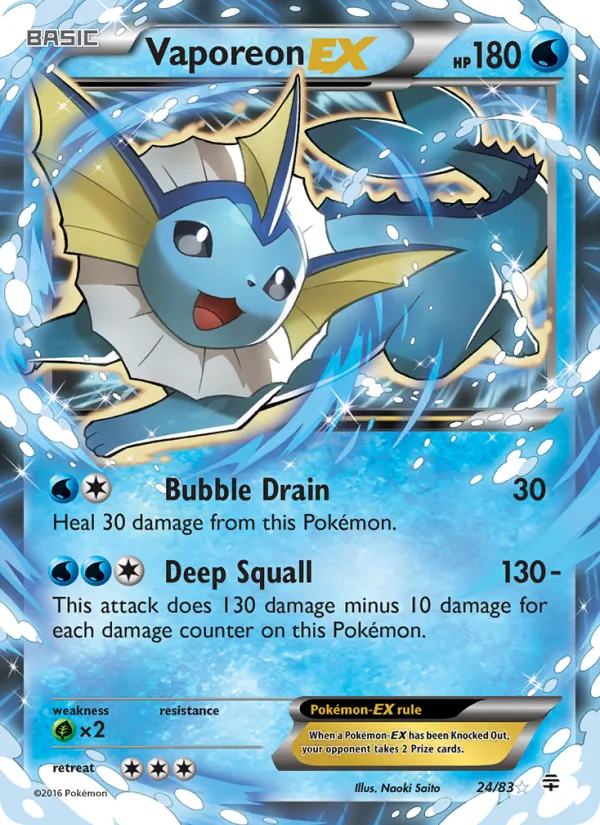 Vaporeon EX 24/83 Generations