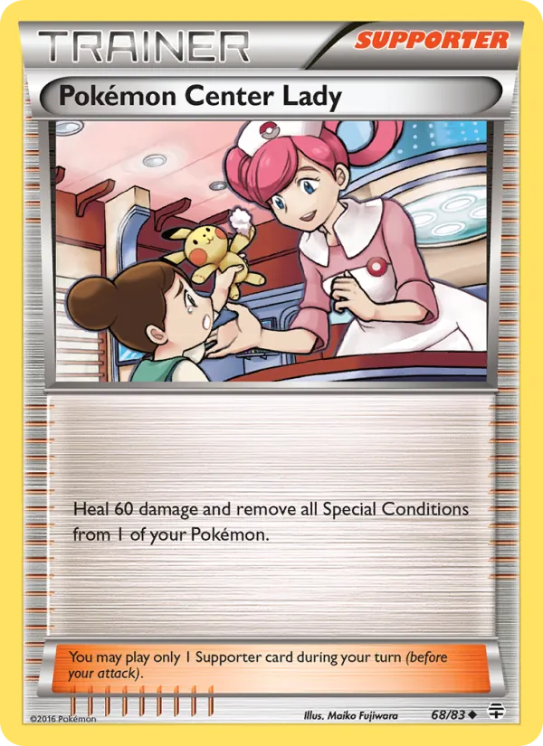 Pokémon Center Lady 68/83 Generations