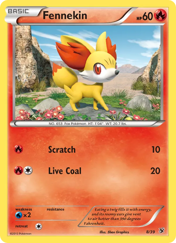 Fennekin 8/39 Kalos Starter Set