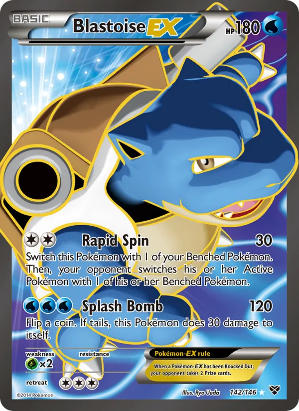 Blastoise EX 142/146 XY
