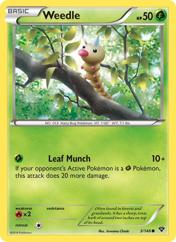 Weedle 3/146 XY