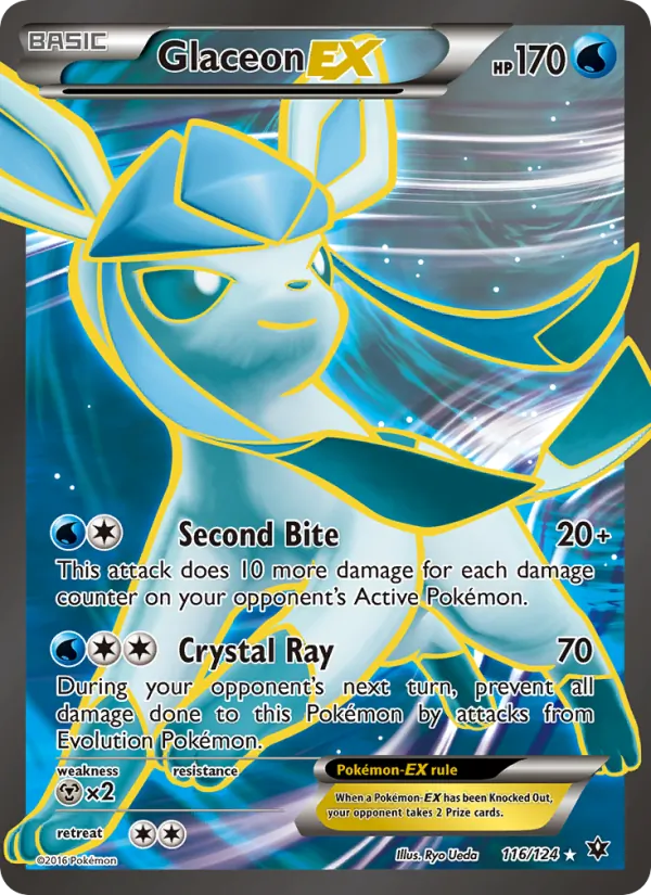 Glaceon EX 116/124 Fates Collide