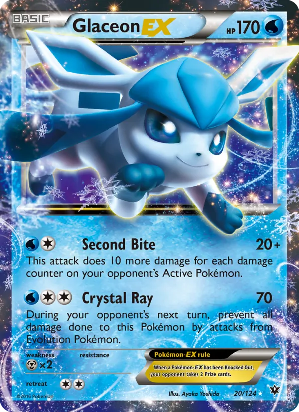 Glaceon EX 20/124 Fates Collide