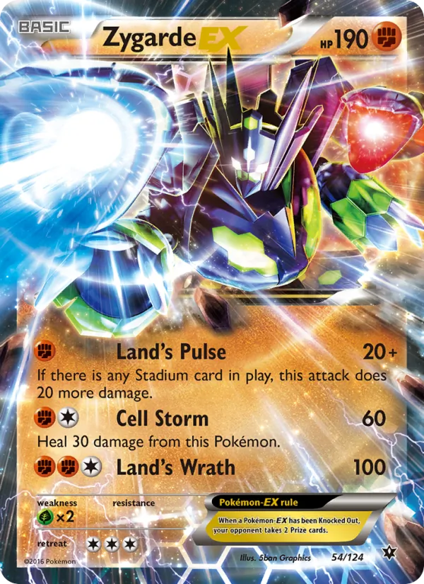 Zygarde EX 54/124 Fates Collide