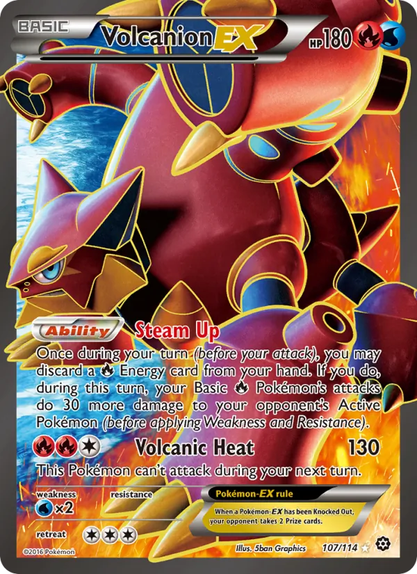 Volcanion EX 107/114 Steam Siege