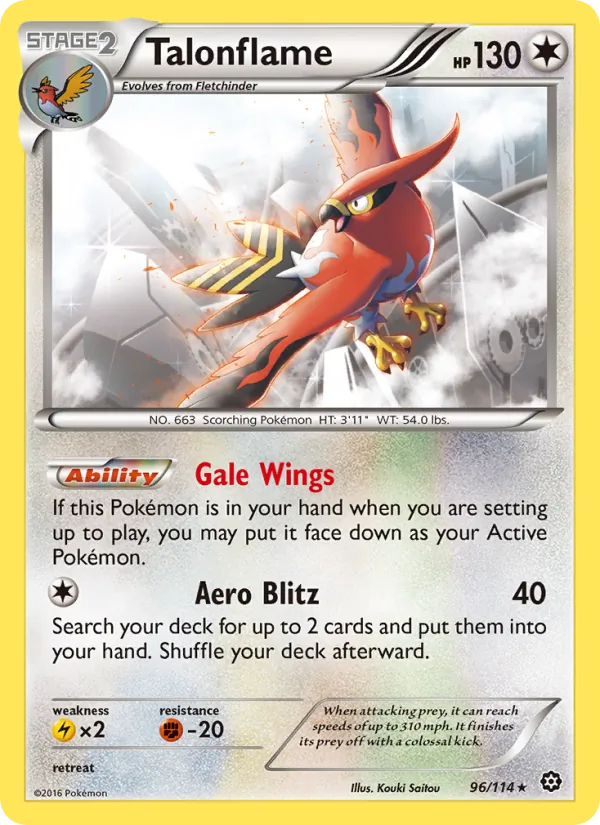 Talonflame 96/114 Steam Siege