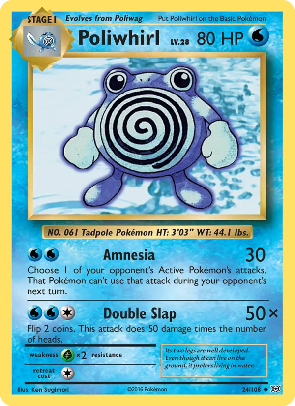 Poliwhirl 24/108 Evolutions