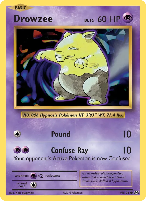 Drowzee 49/108 Evolutions