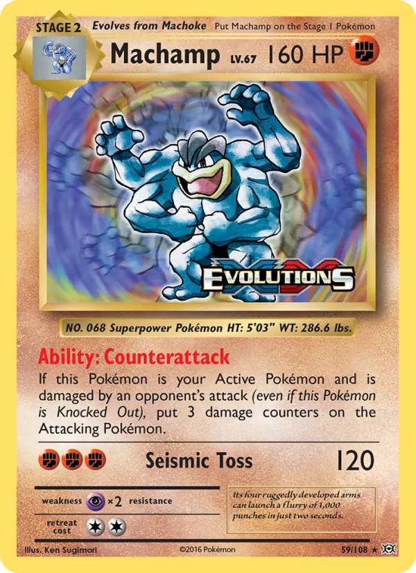 Machamp 59/108 Evolutions