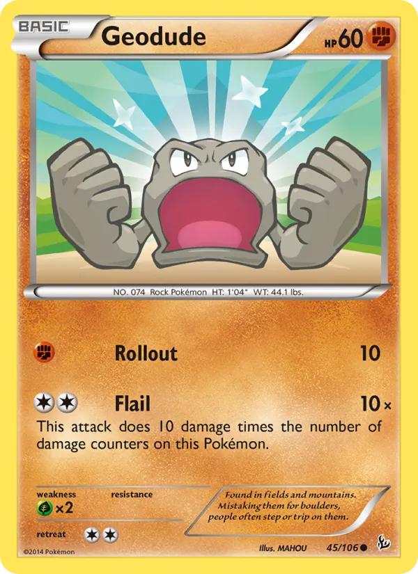 Geodude 45/106 Flashfire